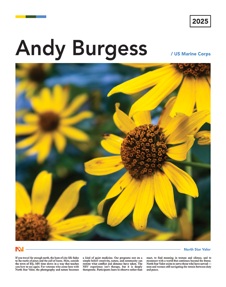 Andy Burgess US Marine Corps Veteran - Love - 11"x14" Poster - Frame Not Included